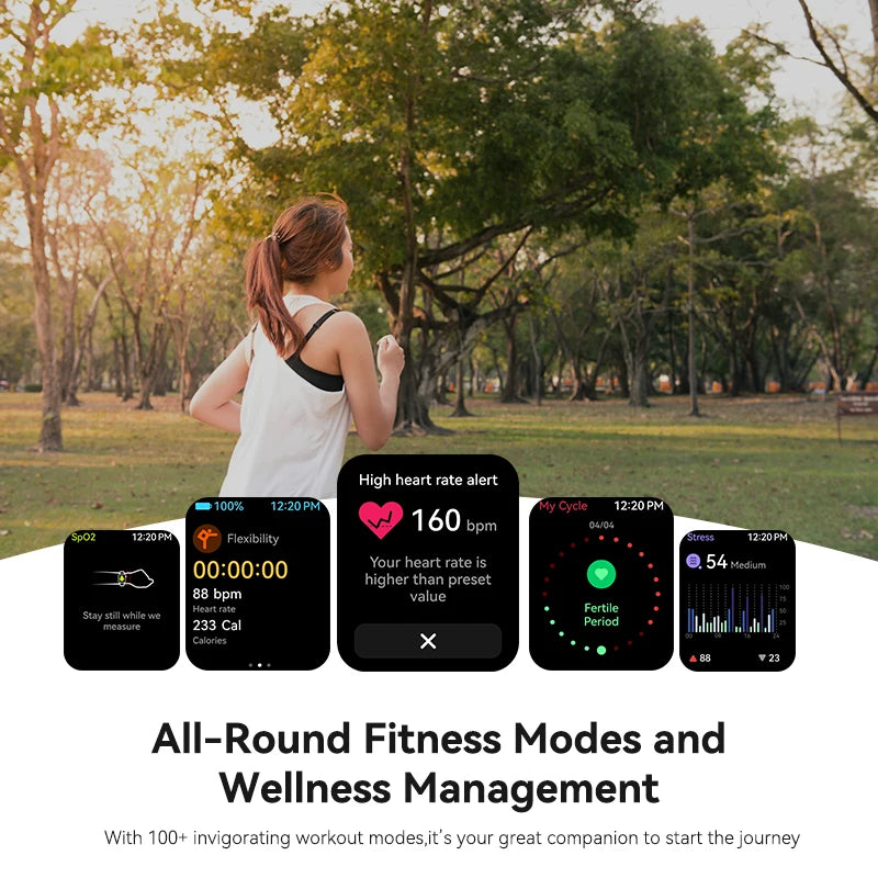 Apex Fit Sport S06 Smartwatch – 1.91" Touch Screen