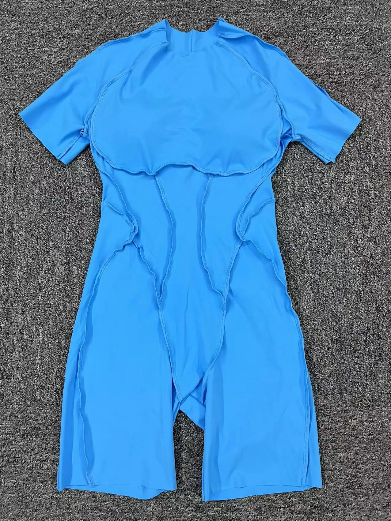 Women's Backless Scrunch Yoga Jumpsuit – Short Fitness Romper Sportswear