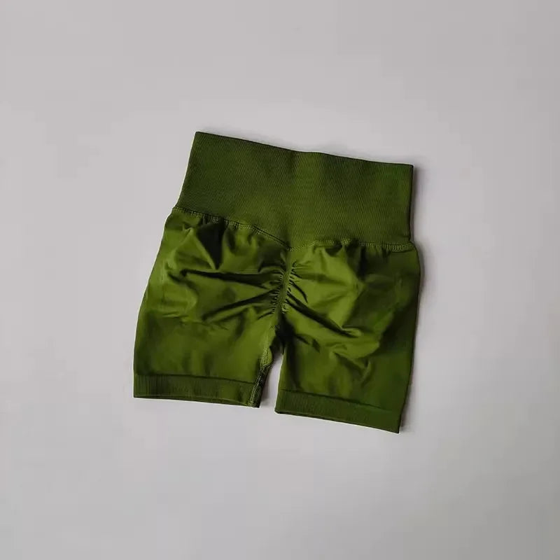 Summer High-Waist Women's Yoga Shorts Breathable Fitness Butt Lits