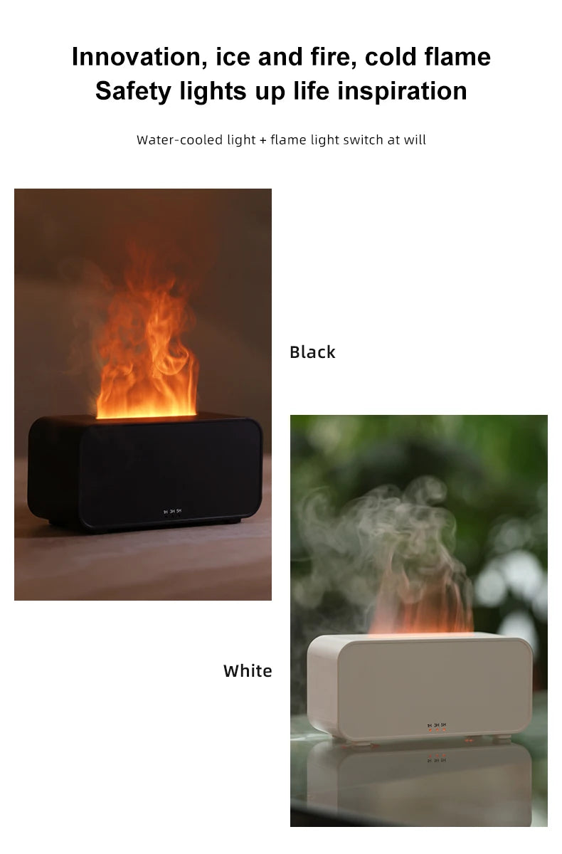 Mini Aromatherapy Flame Simulation Humidifier