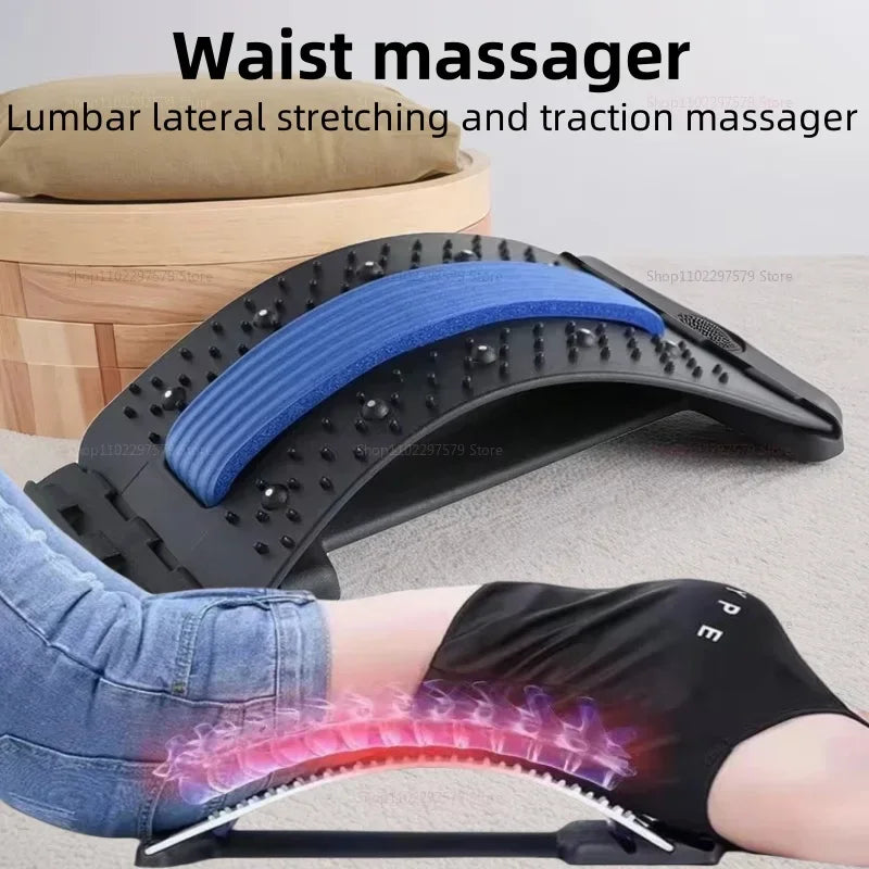 Back & Lumbar Stretching Device – Yoga Fitness Massager