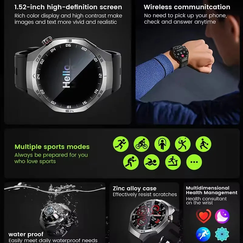 Huawei GT5 Pro Smartwatch – AMOLED, GPS, Heart Rate & Bluetooth Calling