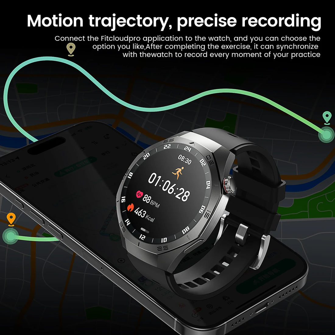 Huawei GT5 Pro Smartwatch – AMOLED, GPS, Heart Rate & Bluetooth Calling