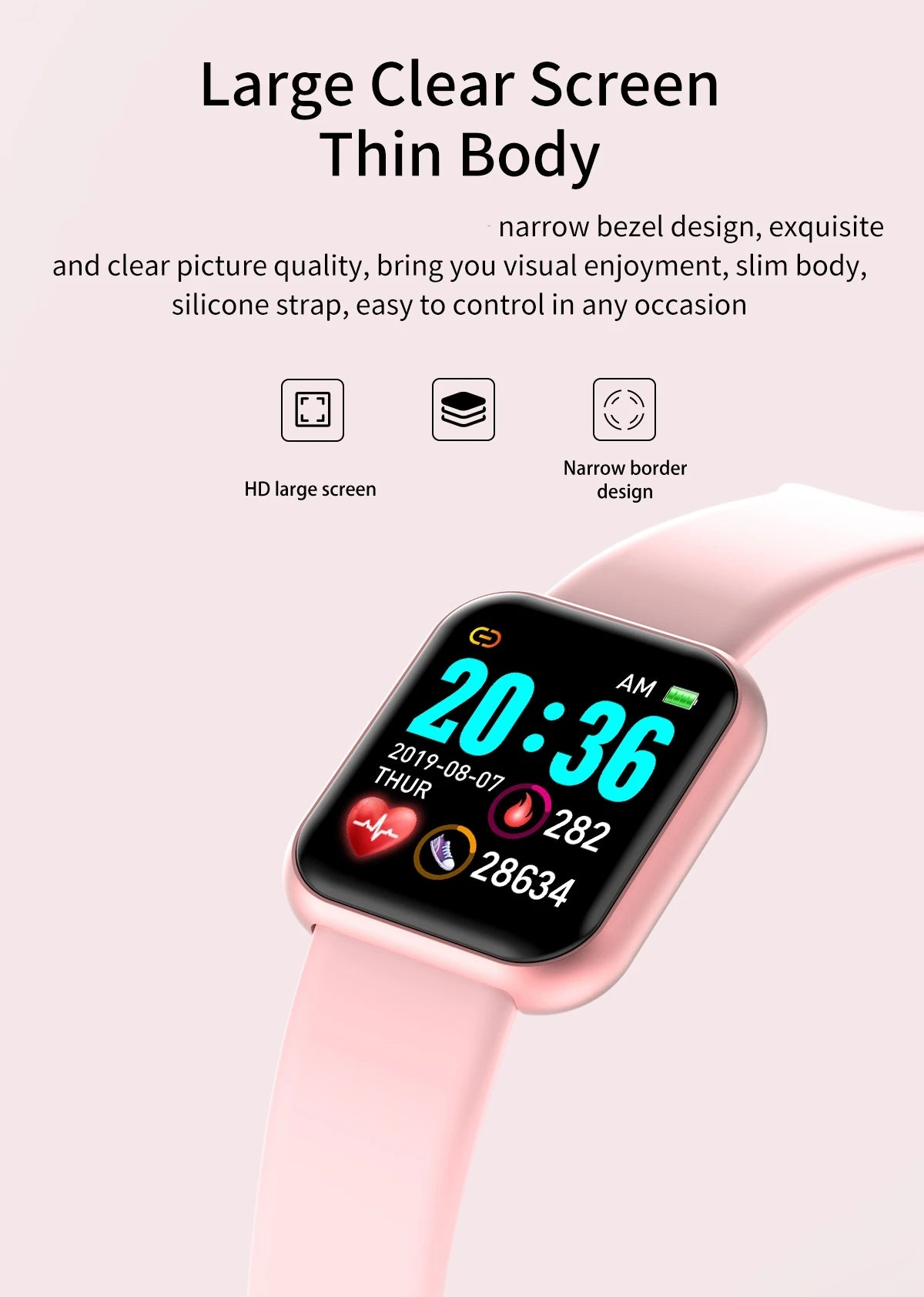 Y68 Smart Watch – Bluetooth Music Control