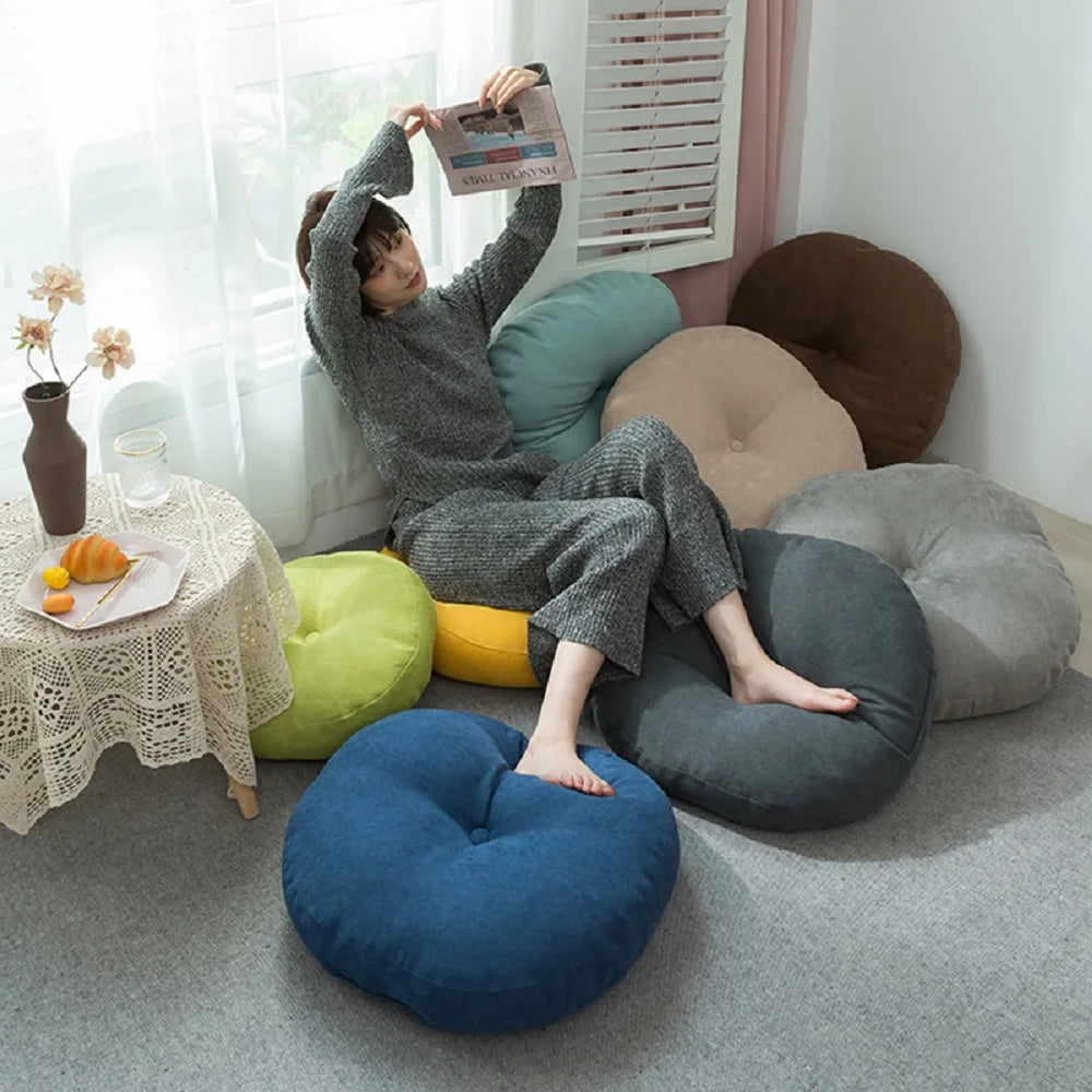Solid Color Floor Seat Pillow