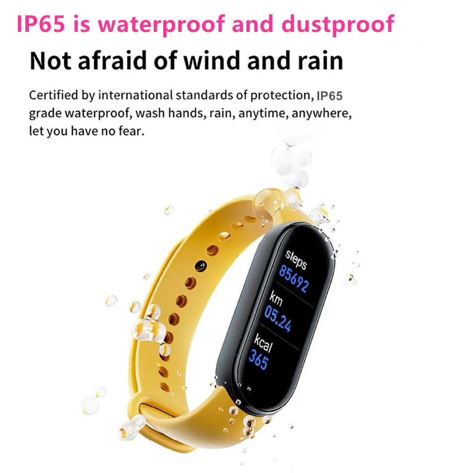 M6 Smart Watch – Fitness Tracker, Heart Rate & Blood Pressure Monitor