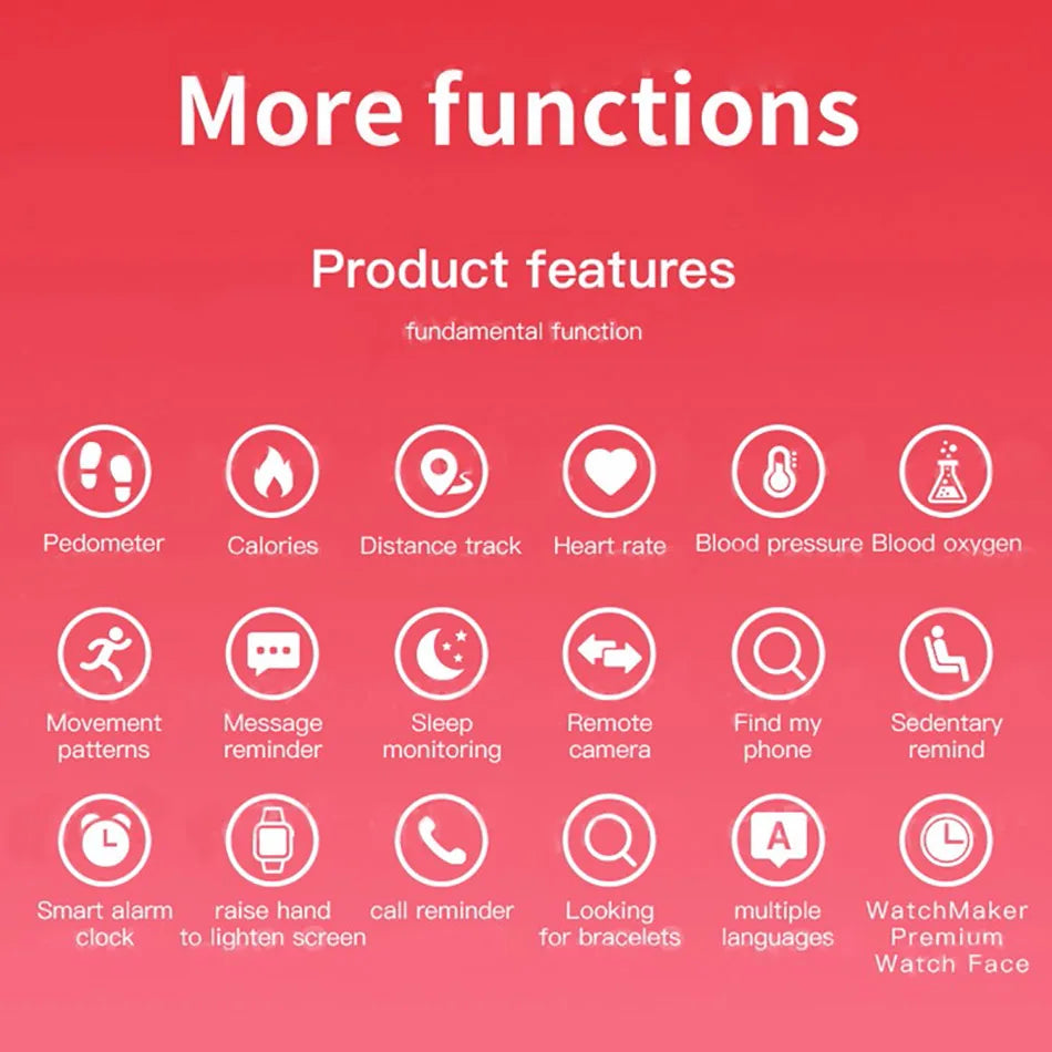 M6 Smart Watch – Fitness Tracker, Heart Rate & Blood Pressure Monitor