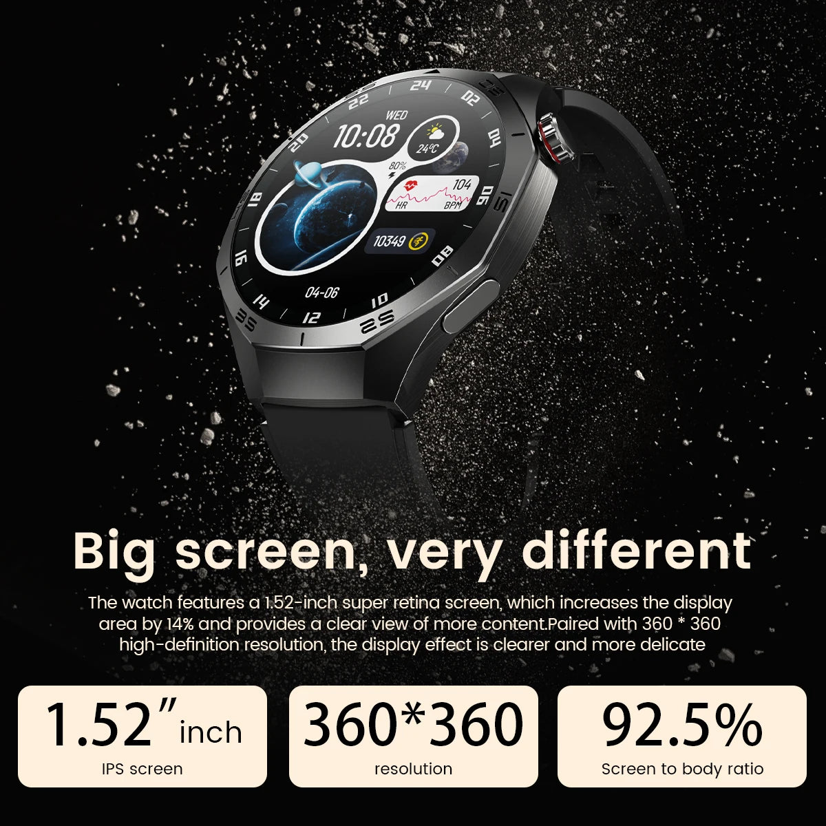 Huawei GT5 Pro Smartwatch – AMOLED, GPS, Heart Rate & Bluetooth Calling