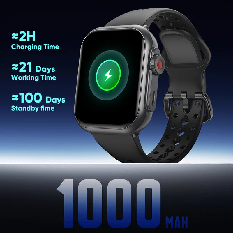 Watch Ultra 2 SE Smartwatch – 1000mAh, AMOLED, GPS, Bluetooth Call, Waterproof