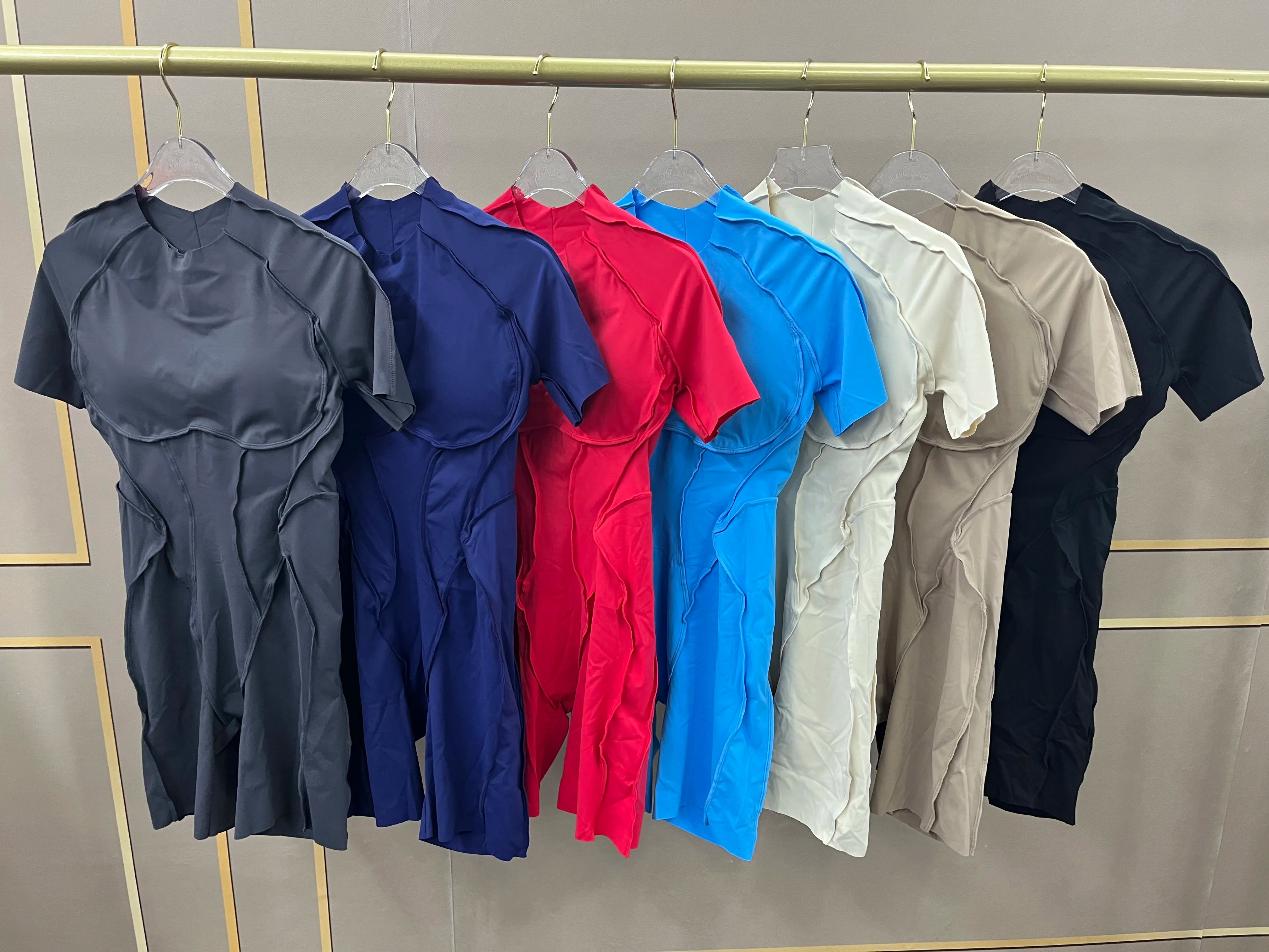 Women’s Backless Fitness Jumpsuit – Scrunch Booty Workout Romper