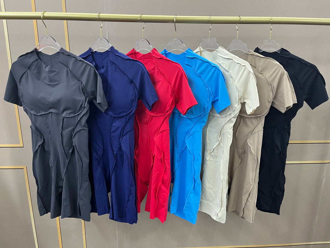 Women's Backless Scrunch Yoga Jumpsuit – Short Fitness Romper Sportswear