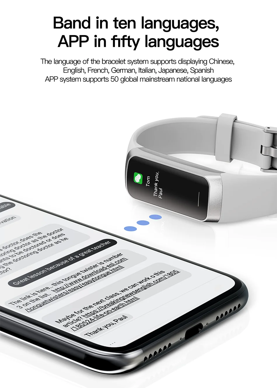 LIGE AMOLED Smart Watch