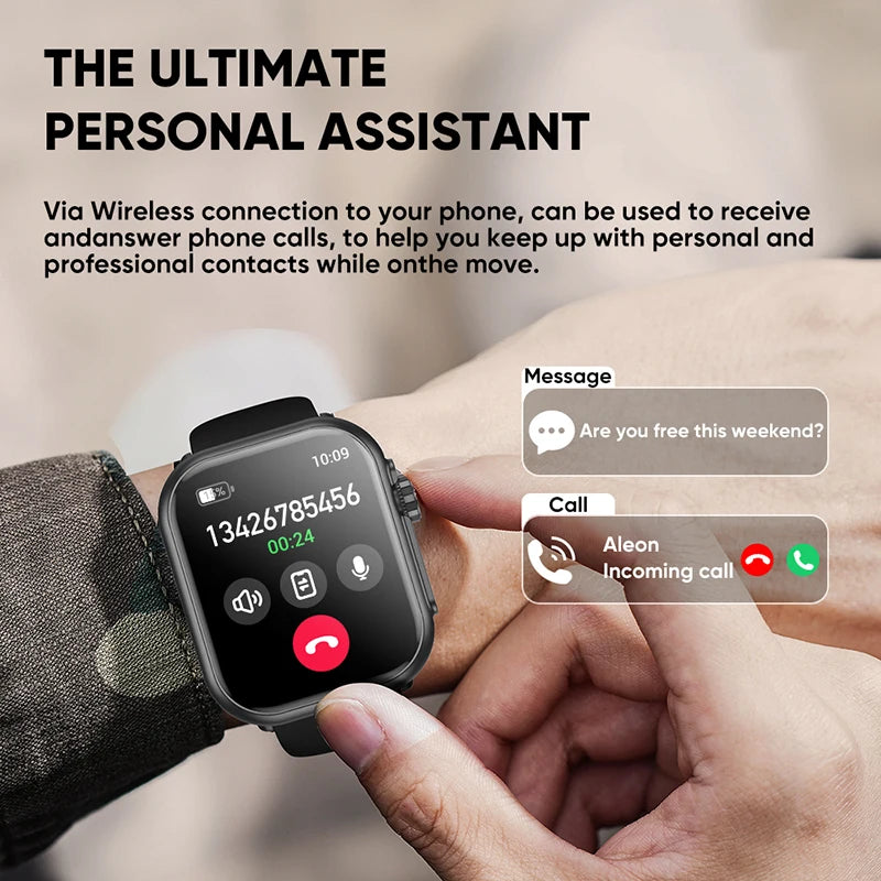 Watch Ultra 2 SE Smartwatch – 1000mAh, AMOLED, GPS, Bluetooth Call, Waterproof