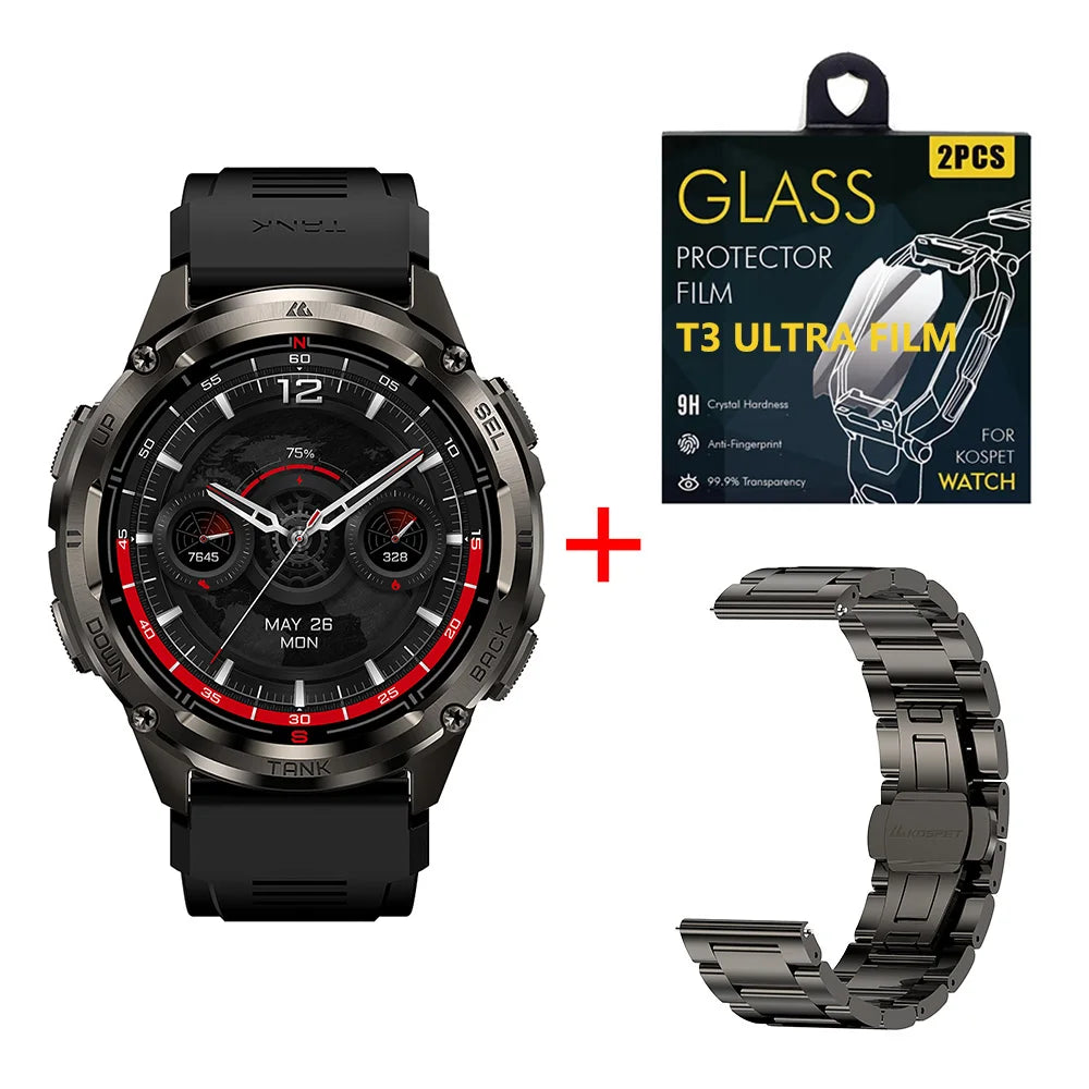 KOSPET TANK T3 Ultra 2 – GPS Smartwatch with Compass