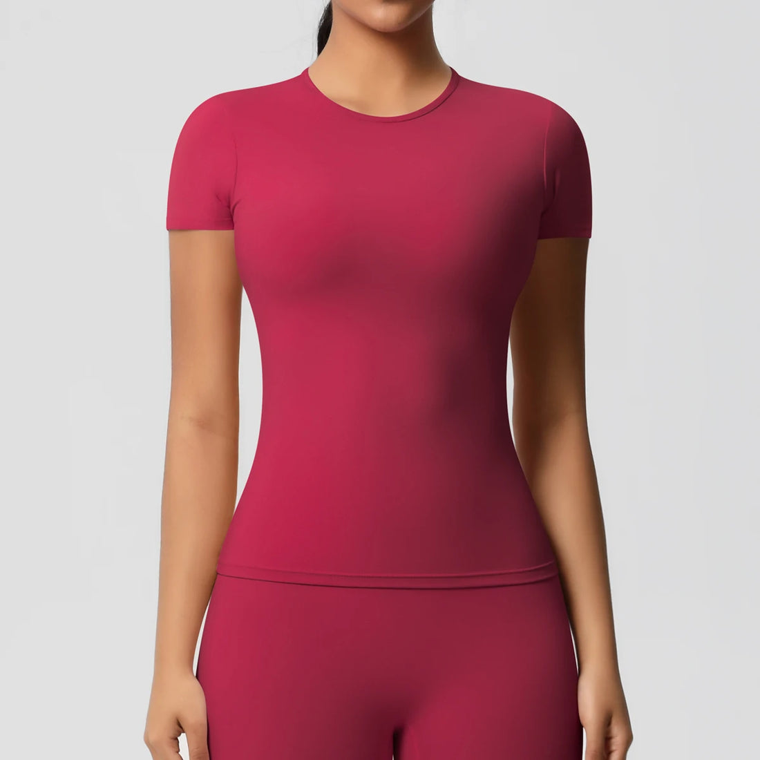 Women’s Dry-Fit Sports Top – Breathable, High-Elastic Fitness T-Shirt