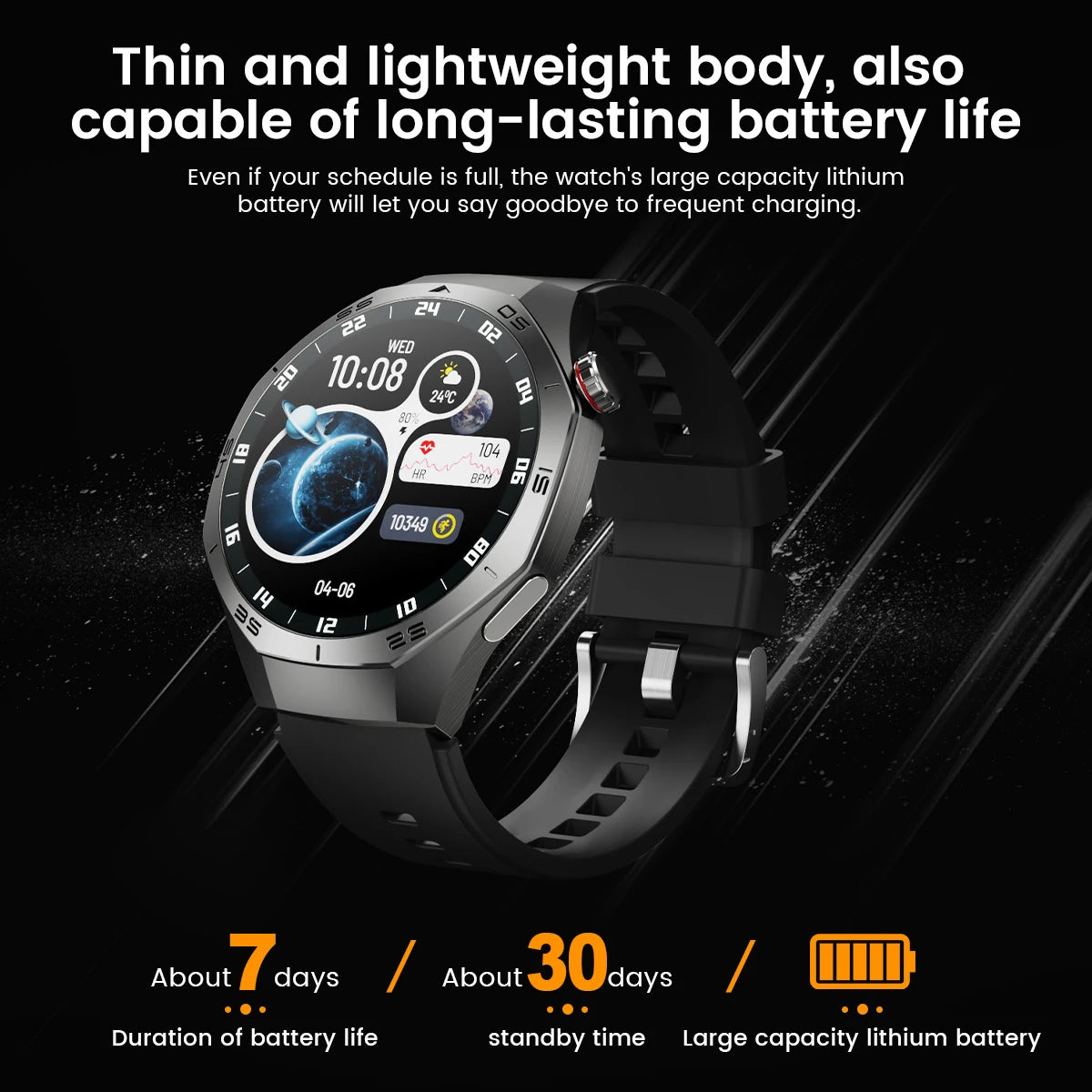 Huawei GT5 Pro Smartwatch – AMOLED, GPS, Heart Rate & Bluetooth Calling