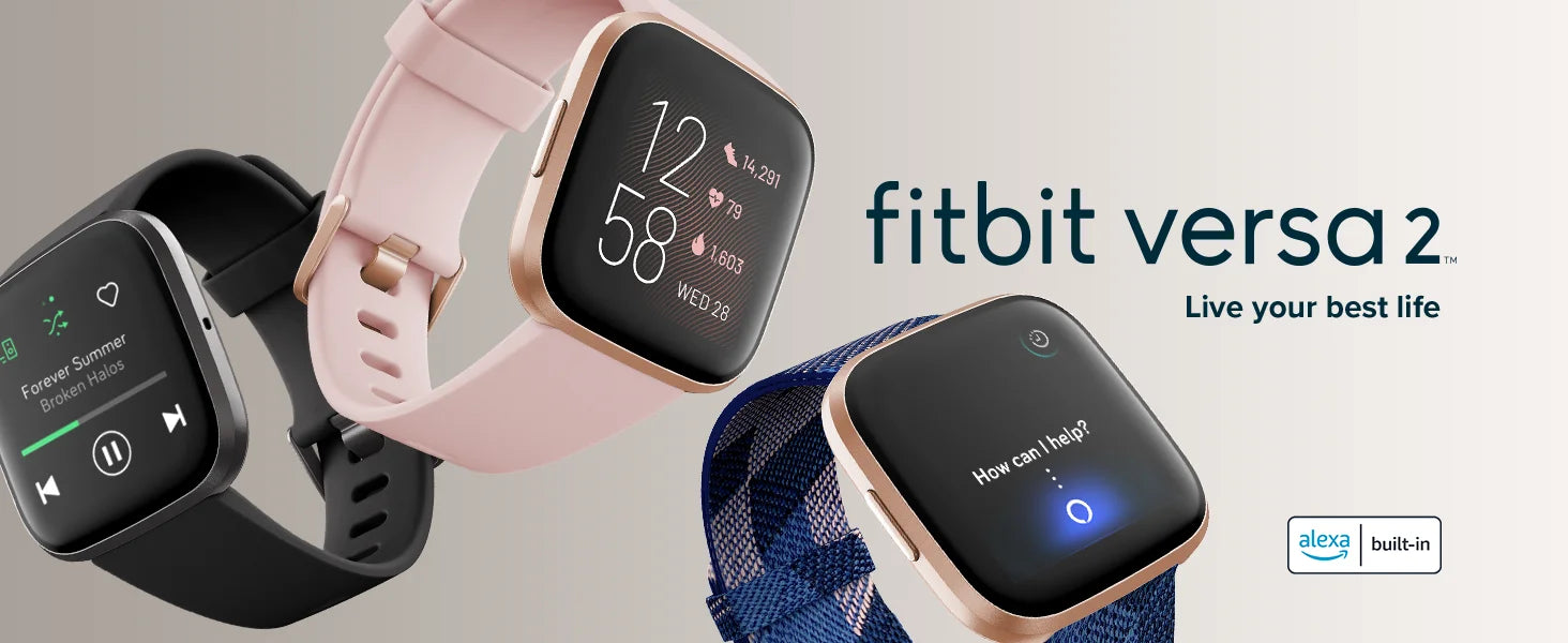 Fitbit Versa 2 – Health & Fitness Smartwatch with Alexa