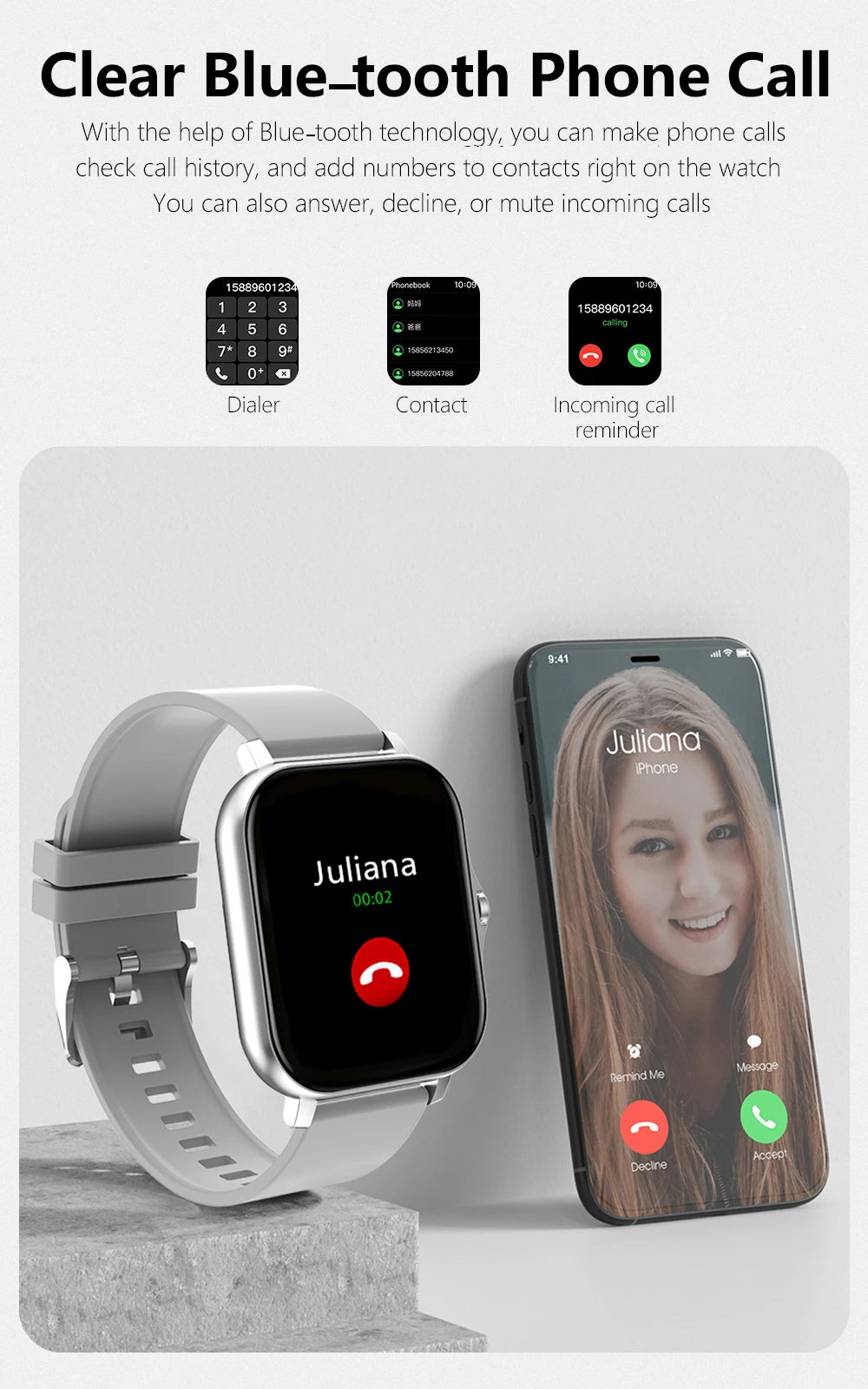Sport Smart Watch – Bluetooth Call