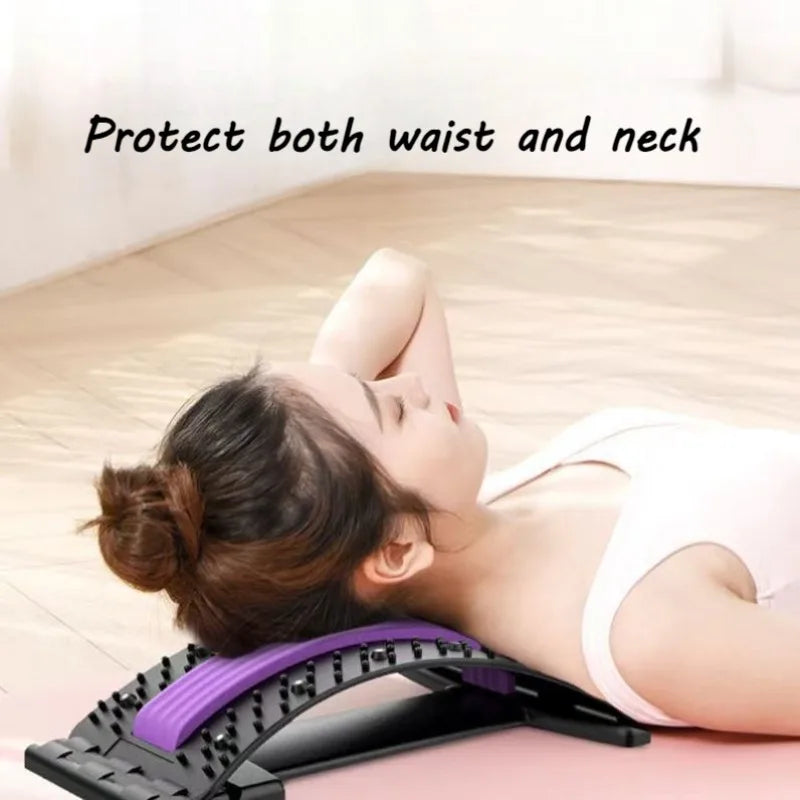 Back & Lumbar Stretching Device – Yoga Fitness Massager