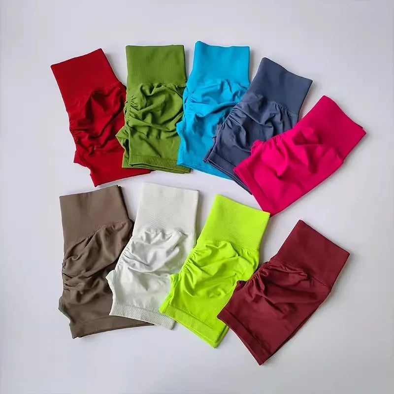 Summer High-Waist Women's Yoga Shorts Breathable Fitness Butt Lits