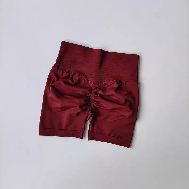 Summer High-Waist Women's Yoga Shorts Breathable Fitness Butt Lits