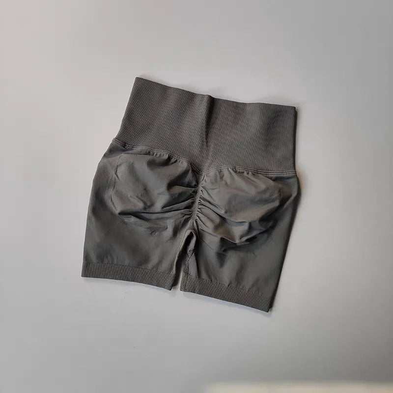 Summer High-Waist Women's Yoga Shorts Breathable Fitness Butt Lits