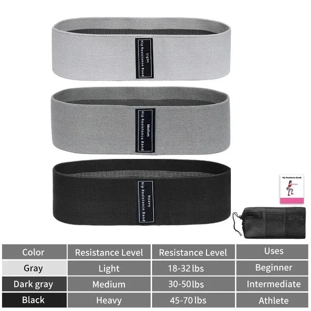 Fabric Resistance Hip Booty Bands