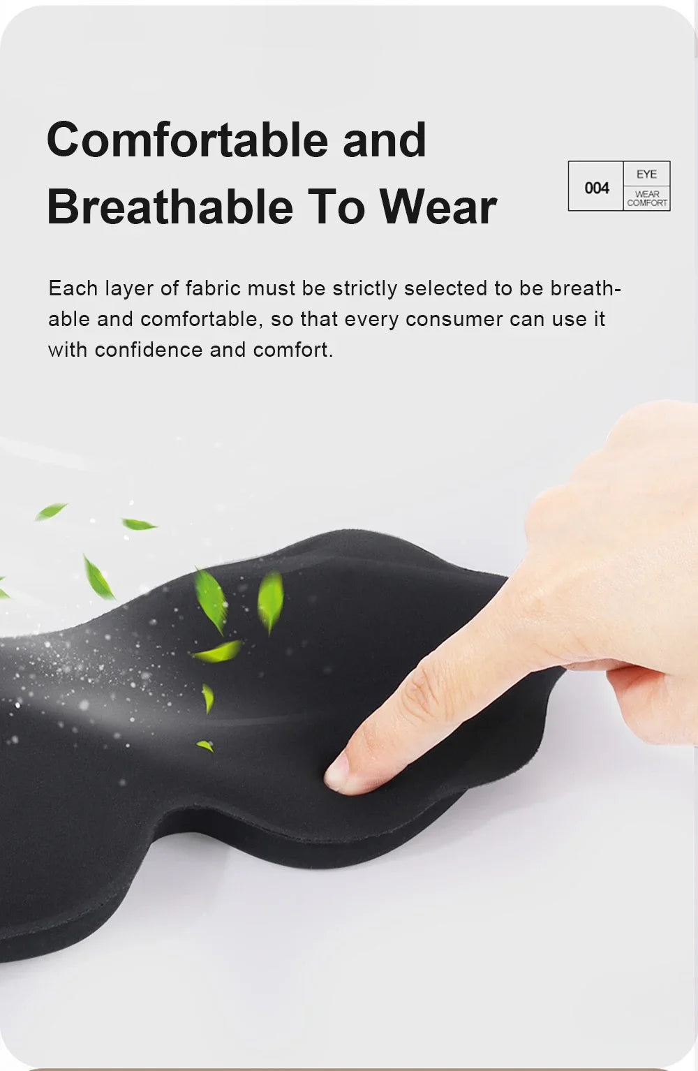 3D Sleep Mask – Soft Padded Light-Blocking Eye Shade