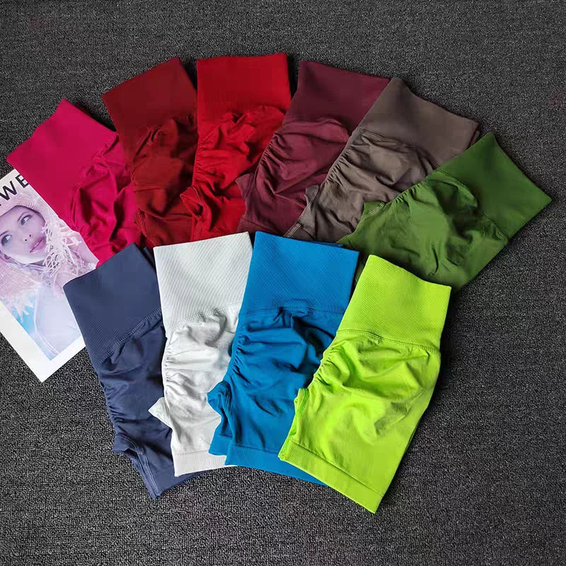 Summer High-Waist Women's Yoga Shorts Breathable Fitness Butt Lits