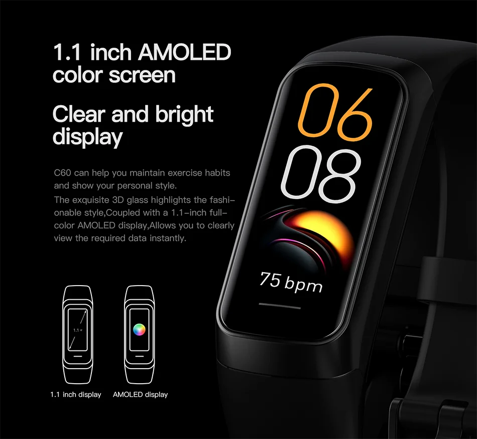 LIGE AMOLED Smart Watch