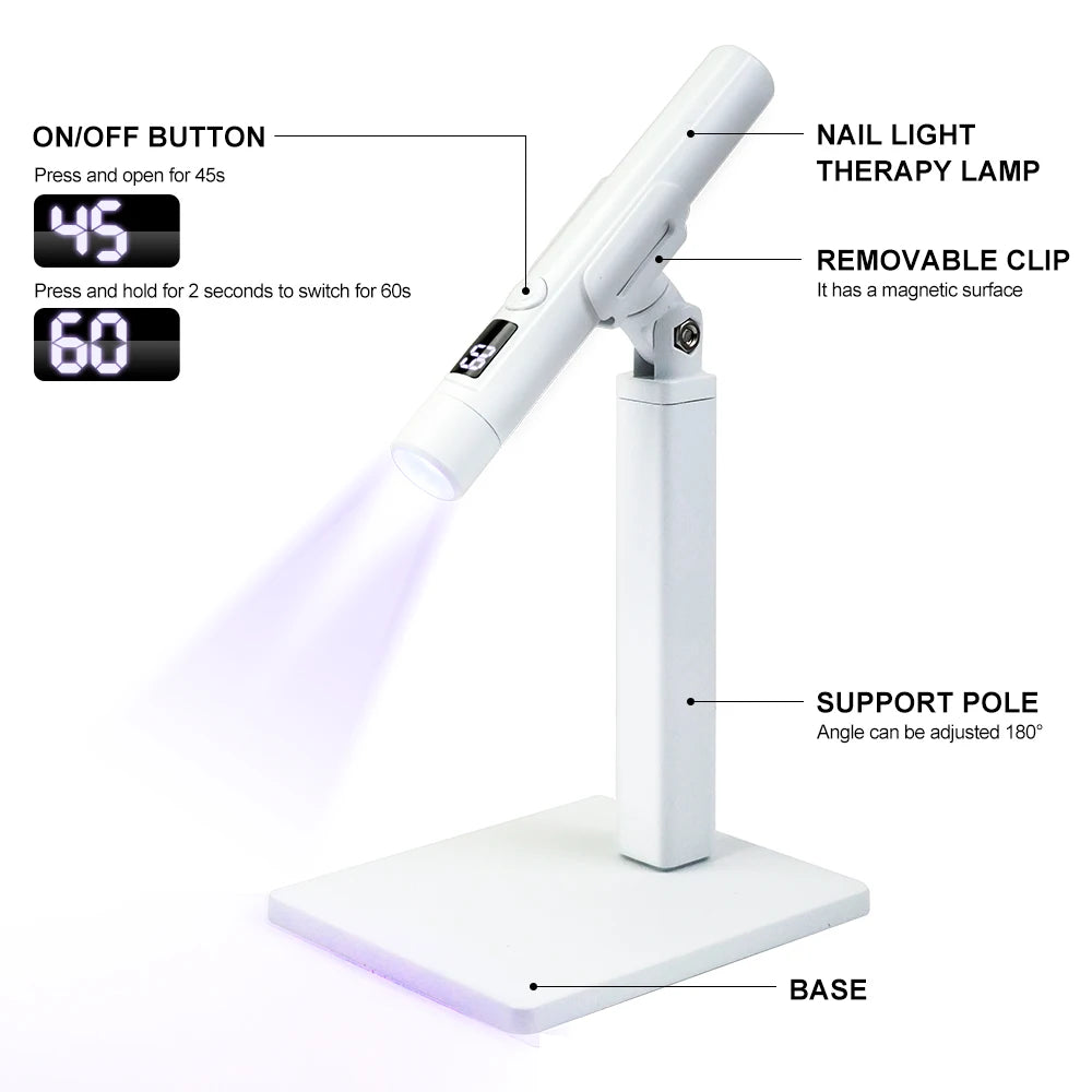 Rechargeable Professional UV LED Nail Lamp with Display