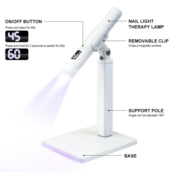 Rechargeable Professional UV LED Nail Lamp with Display