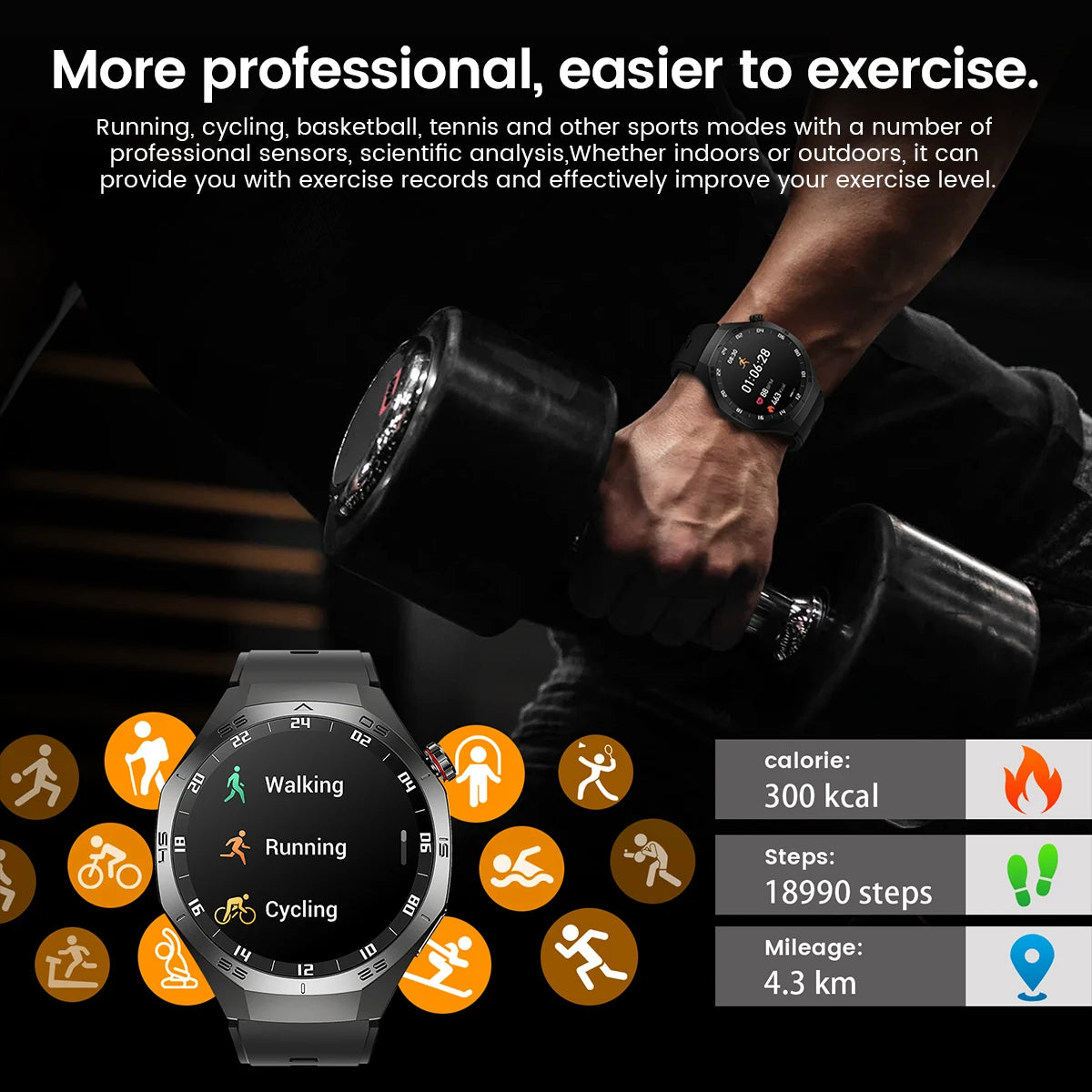 Huawei GT5 Pro Smartwatch – AMOLED, GPS, Heart Rate & Bluetooth Calling