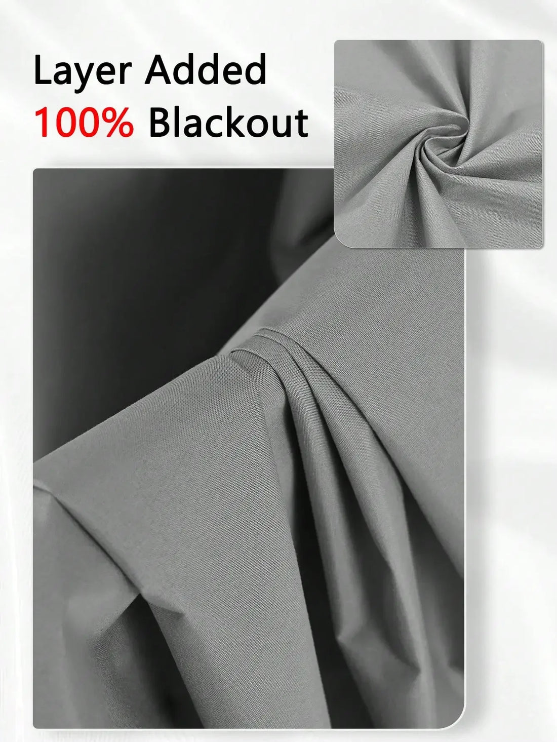 1pc Solid Blackout Curtain with Grommets