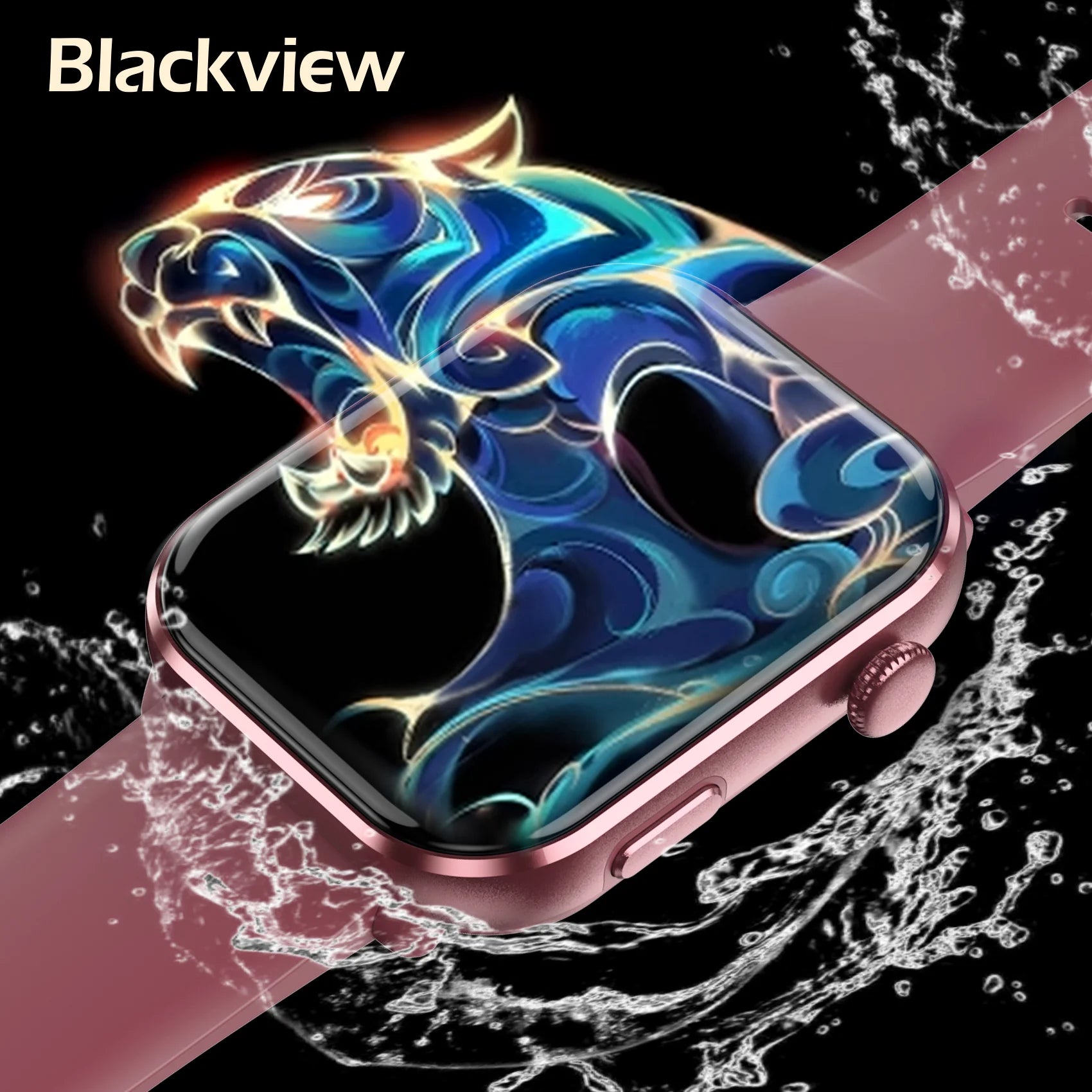 Blackview R60 Smartwatch – 1.96" AMOLED HD, Bluetooth Cal