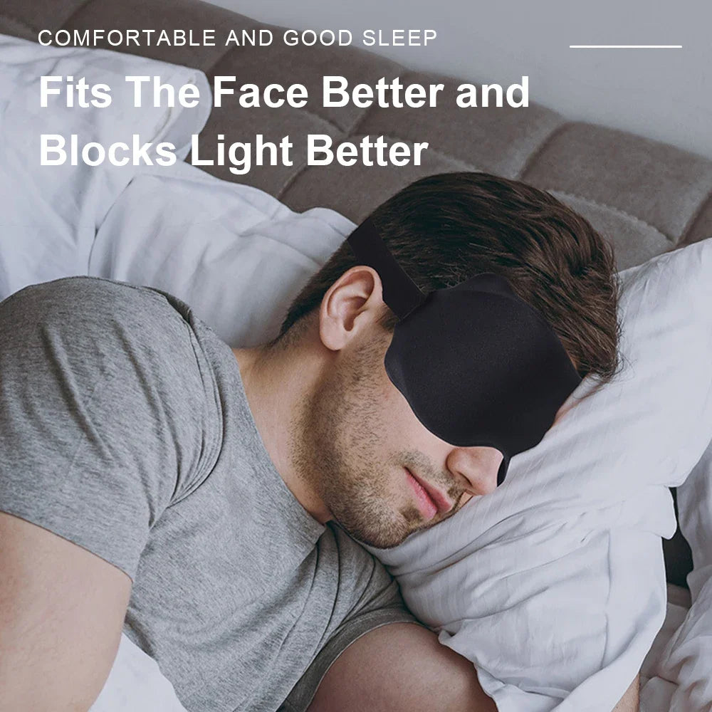3D Sleep Mask – Soft Padded Light-Blocking Eye Shade