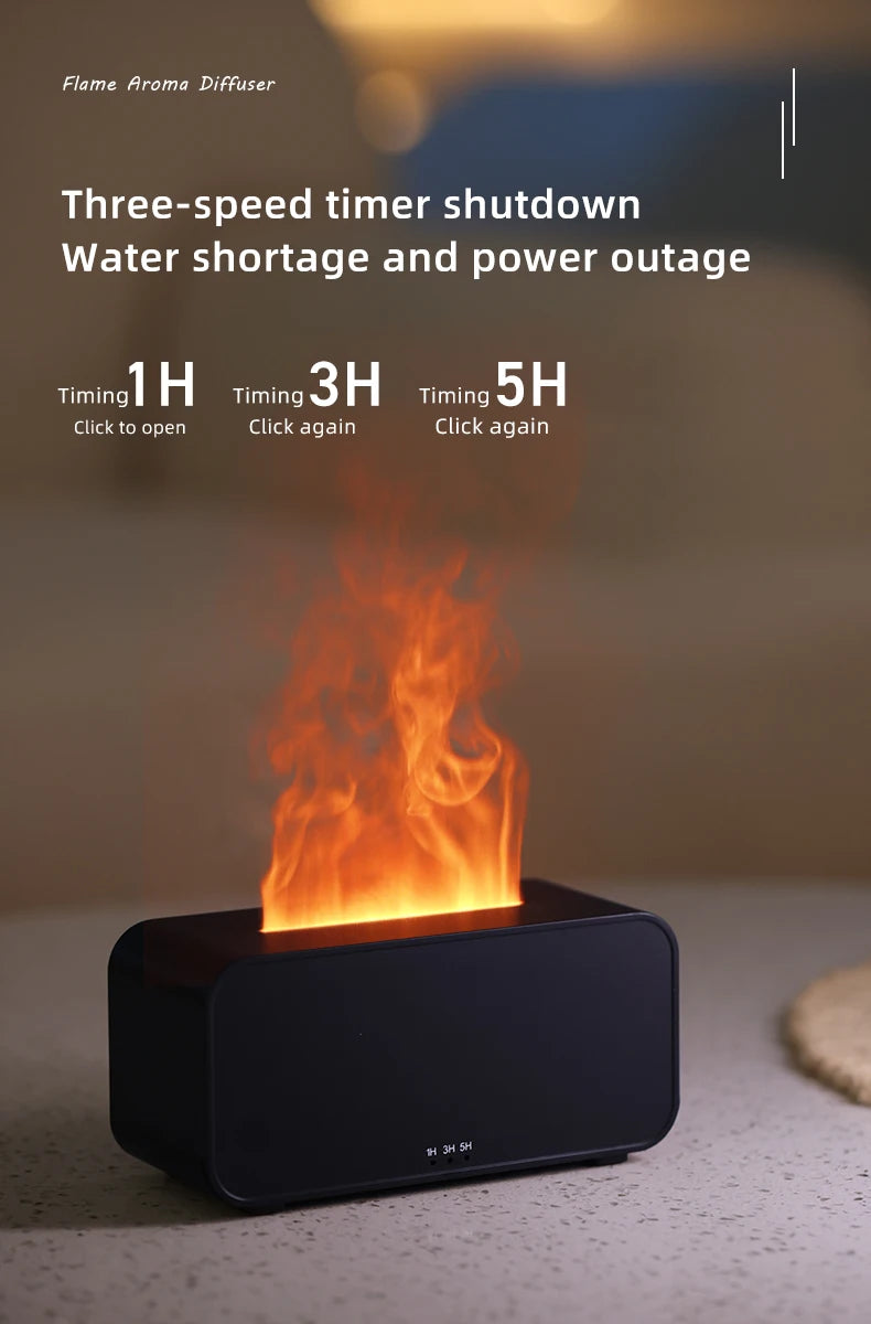 Mini Aromatherapy Flame Simulation Humidifier