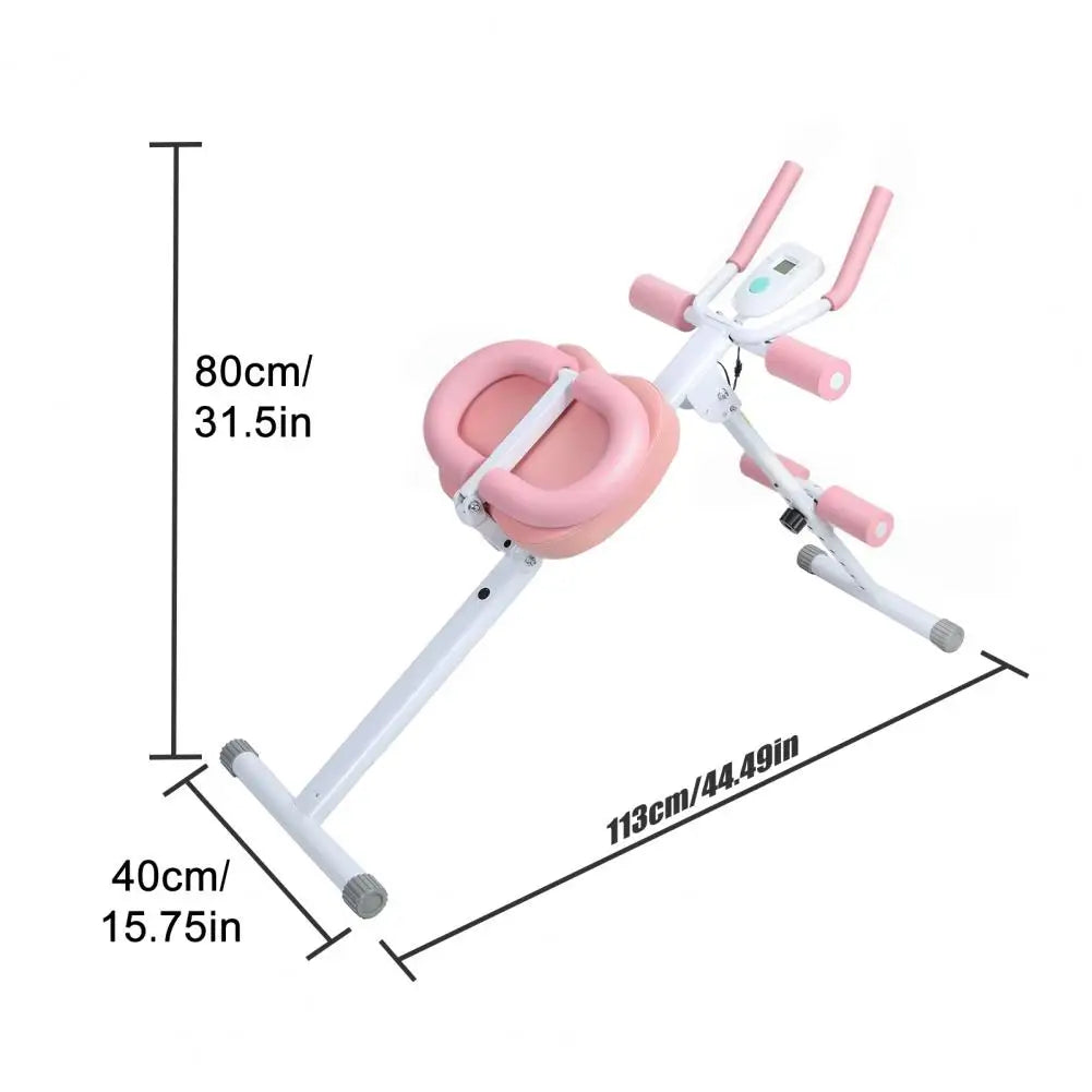 Foldable Adjustable Ab Machine – Home Core Trainer with Knee Protection