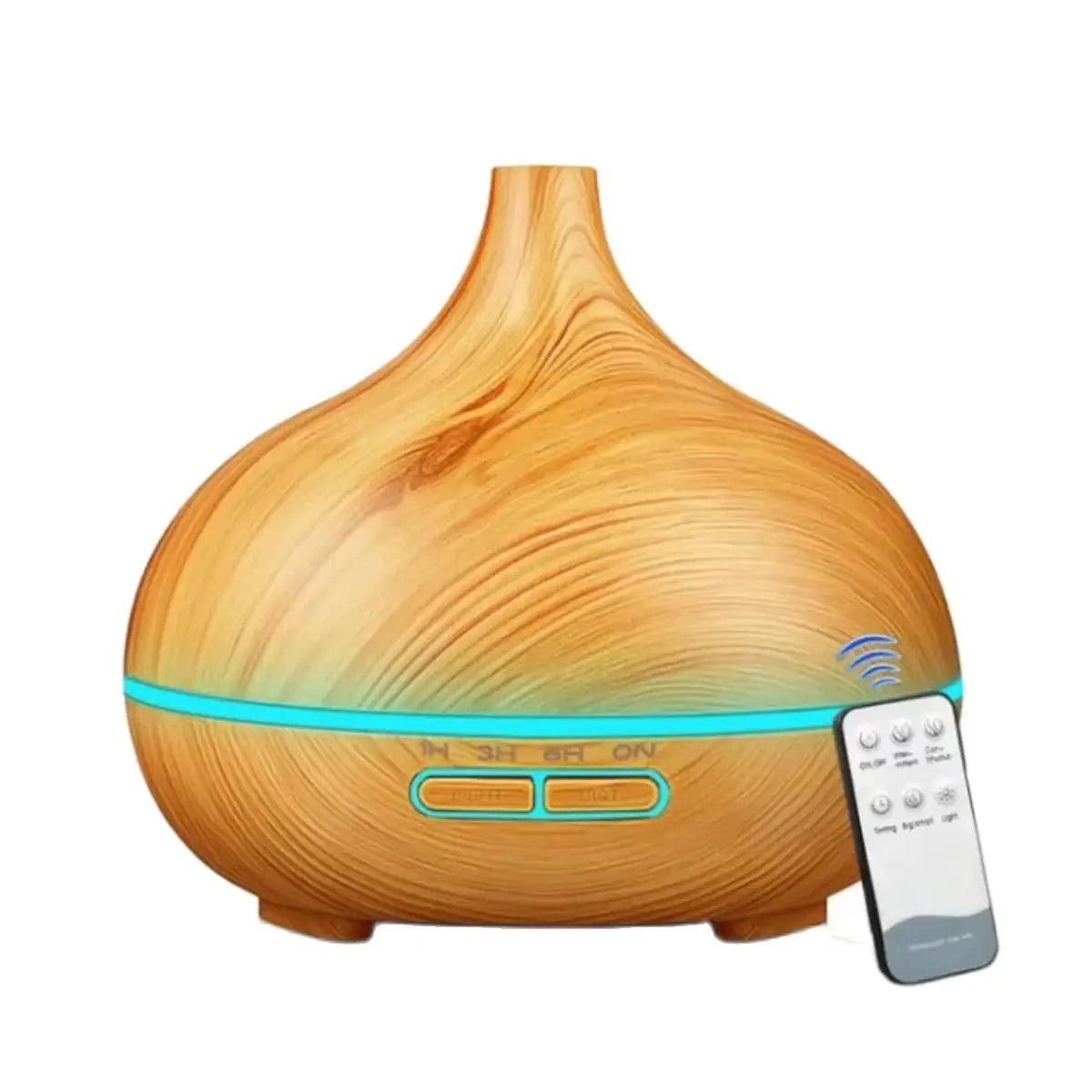 Wood Grain Ultrasonic Air Humidifier & Essential Oil Diffuser