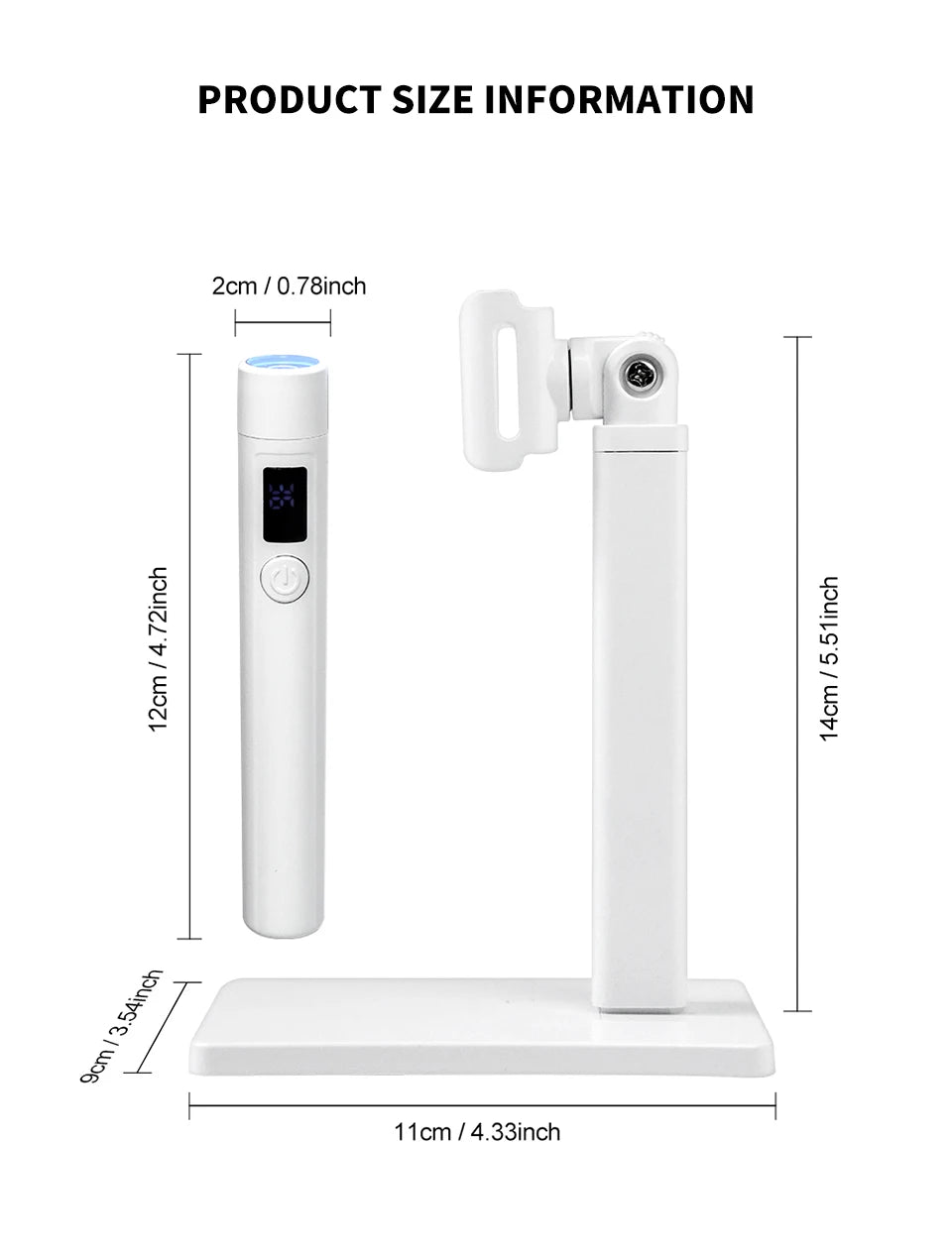 Rechargeable Professional UV LED Nail Lamp with Display