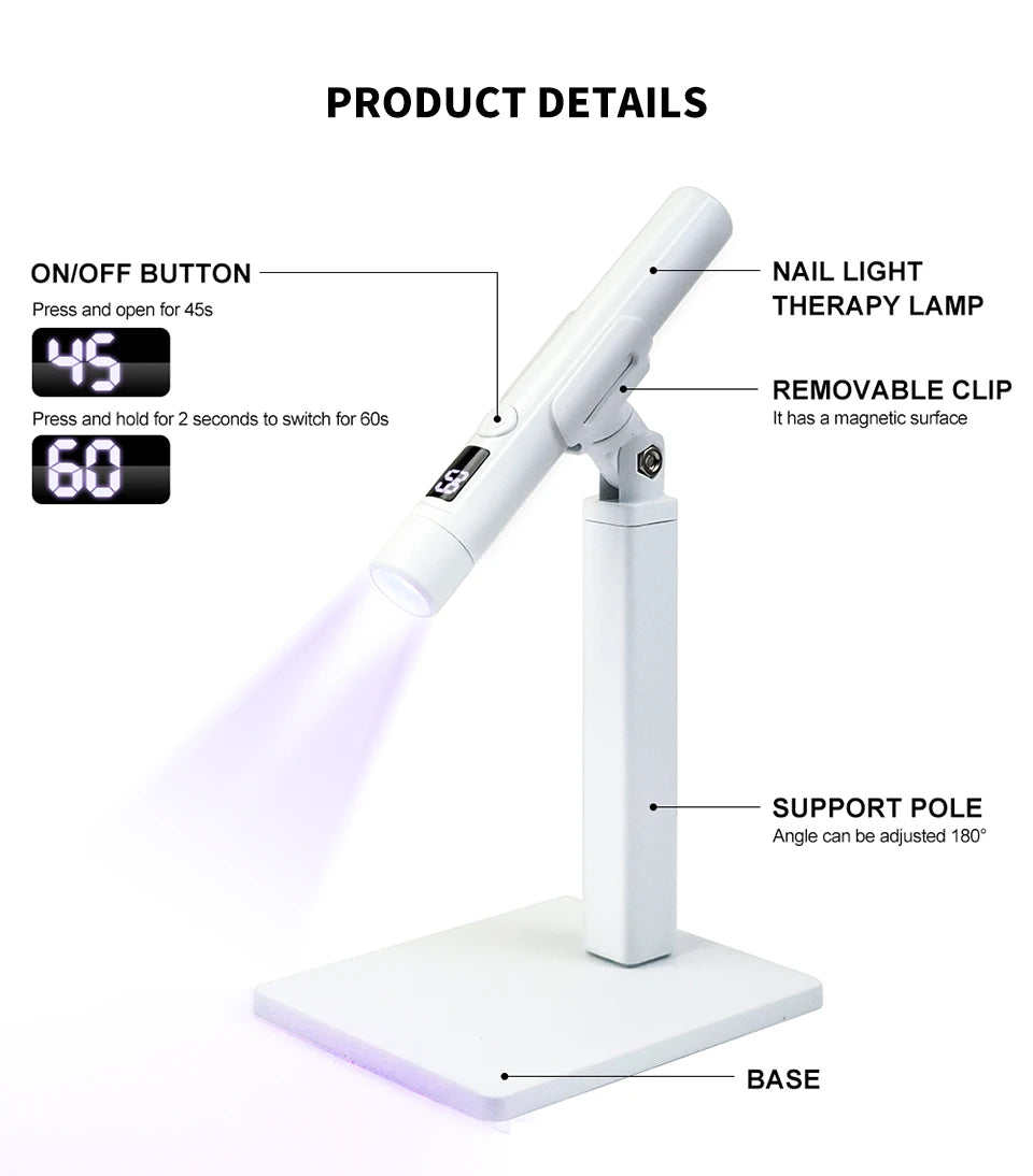 Rechargeable Professional UV LED Nail Lamp with Display