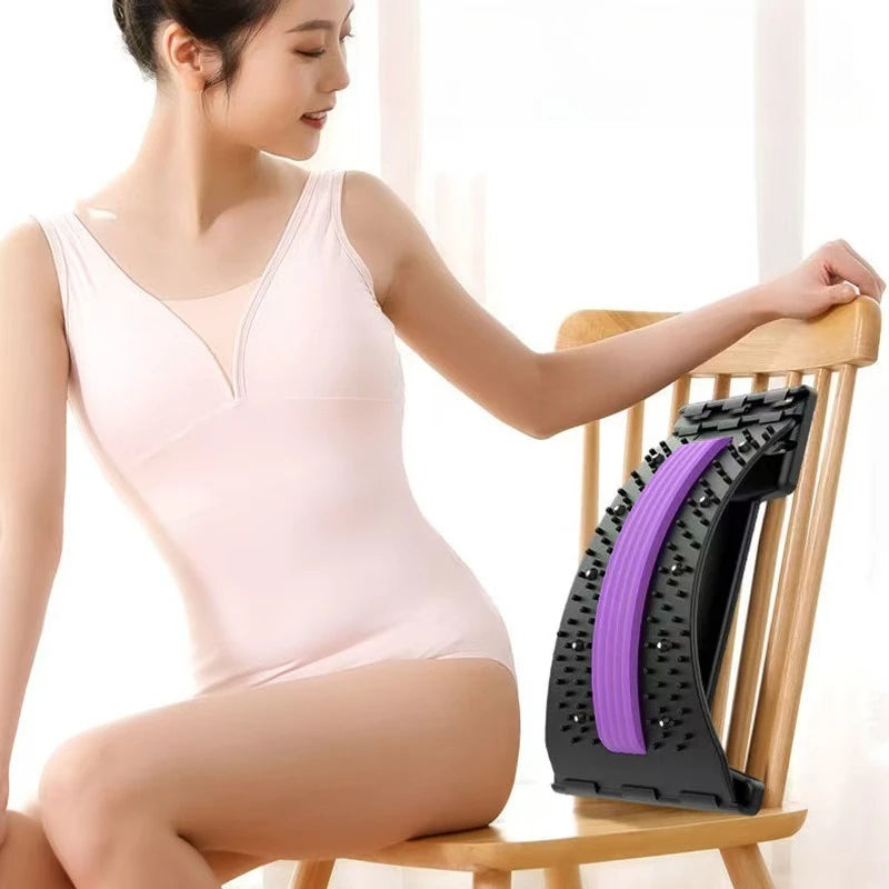 Back & Lumbar Stretching Device – Yoga Fitness Massager