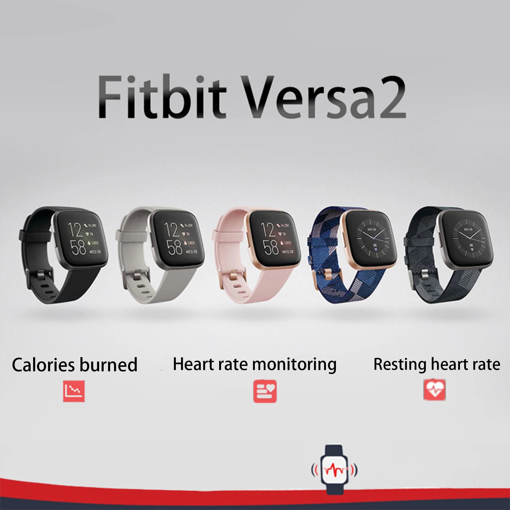 Fitbit Versa 2 – Health & Fitness Smartwatch with Alexa
