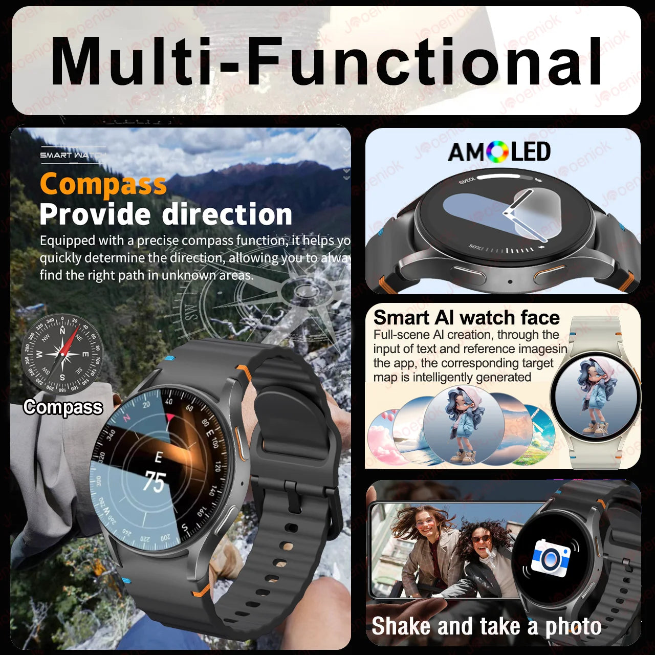 Galaxy Watch 7 Smartwatch – HD AMOLED, Fitness Tracker, Waterproof, Bluetooth Calls