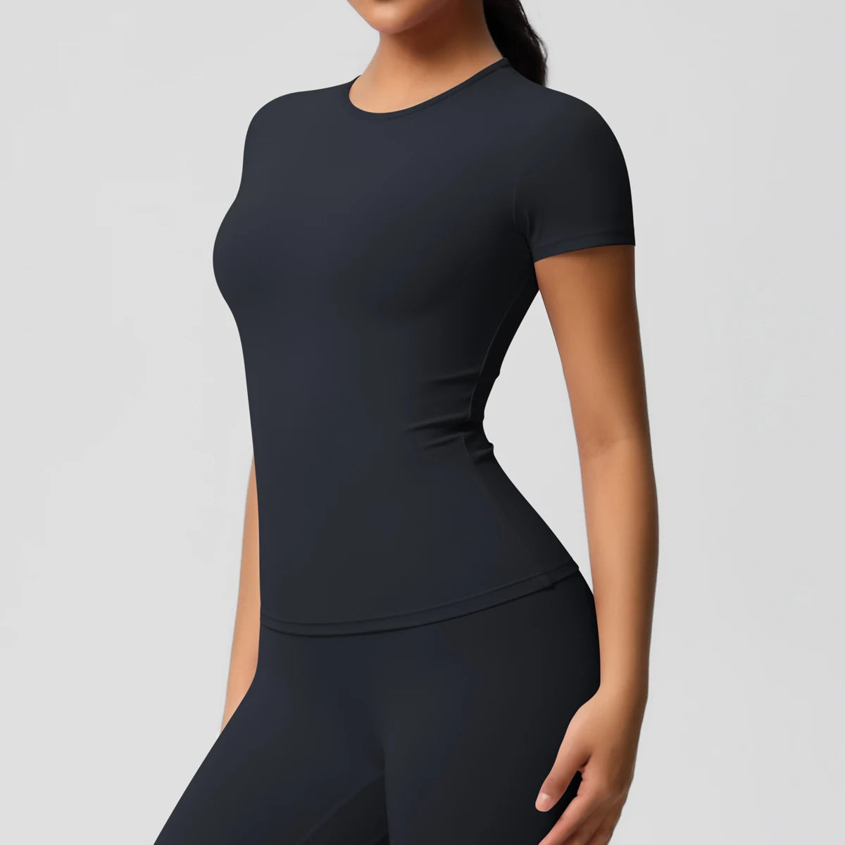 Women’s Dry-Fit Sports Top – Breathable, High-Elastic Fitness T-Shirt