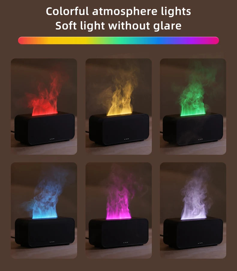 Mini Aromatherapy Flame Simulation Humidifier