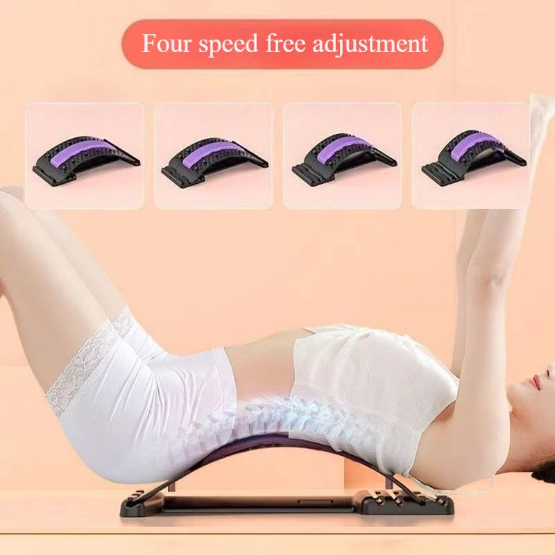 Back & Lumbar Stretching Device – Yoga Fitness Massager