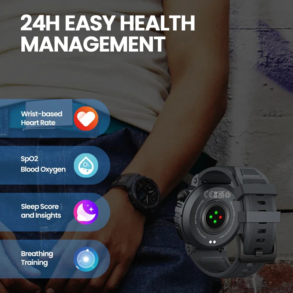 Zeblaze Ares 3 Plus Smartwatch – 1.43" HD AMOLED