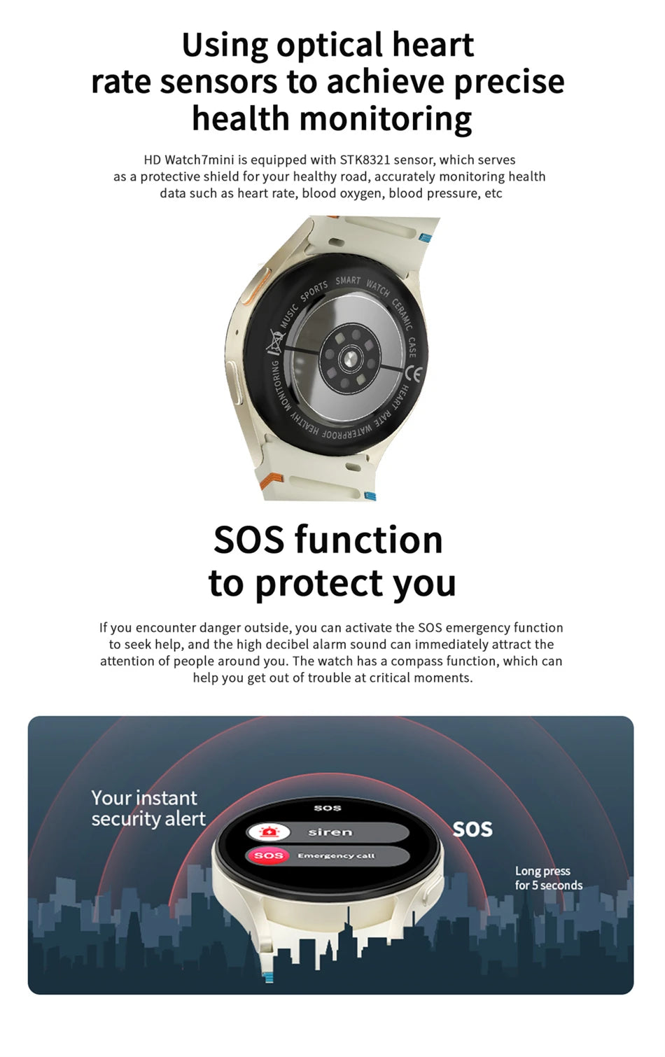 Galaxy Watch 7 Smartwatch – HD AMOLED, Fitness Tracker, Waterproof, Bluetooth Calls