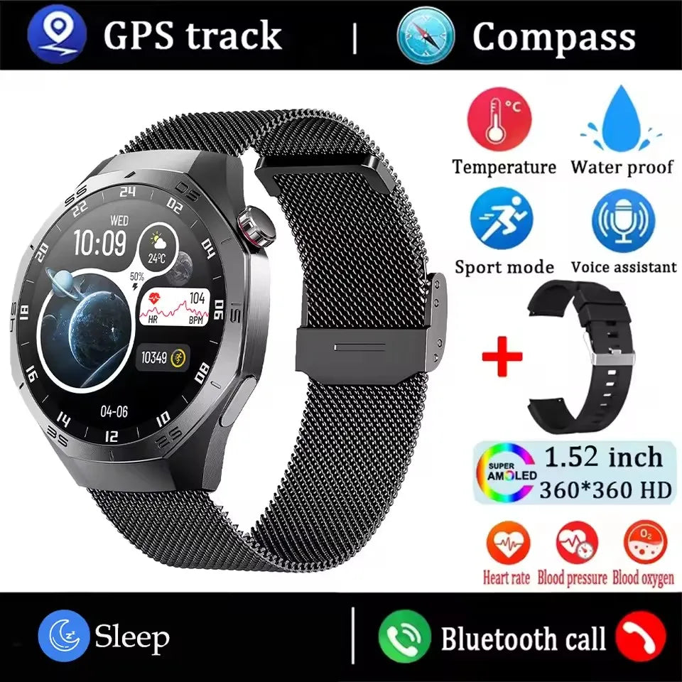 Huawei GT5 Pro Smartwatch – AMOLED, GPS, Heart Rate & Bluetooth Calling